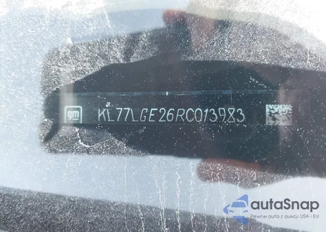 2024 Chevrolet Trax Fwd 1Rs z USA, uszkodzony, nr VIN KL77LGE26RC013983